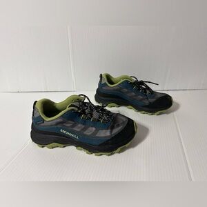Merrell Moab speed low waterproof hiking shoes kids boys size 3 M